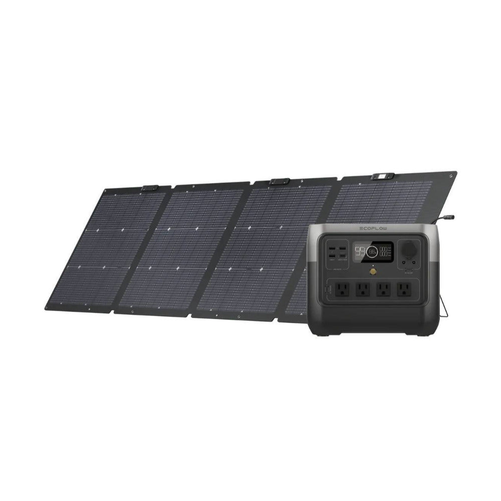 EcoFlow RIVER 2 Pro 768Wh 800W Portable Power Station with 220-Watt Solar Panel