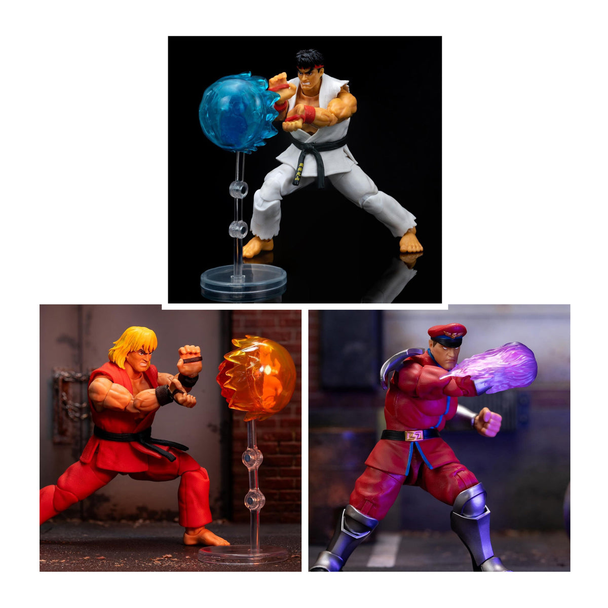 Jada Toys Street Fighter II Set (Ryu, Ken, Dhalsim, M. Bison, Chun Li and Guile)