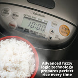Zojirushi Micom Rice Cooker & Warmer with Fuzzy Logic Technology Bundle