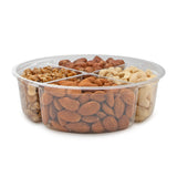 Variety Fresh Assortment Tray, Almonds,Walnut, Cashew,Hazelnuts Gourmet Food Nut Basket,4-Section