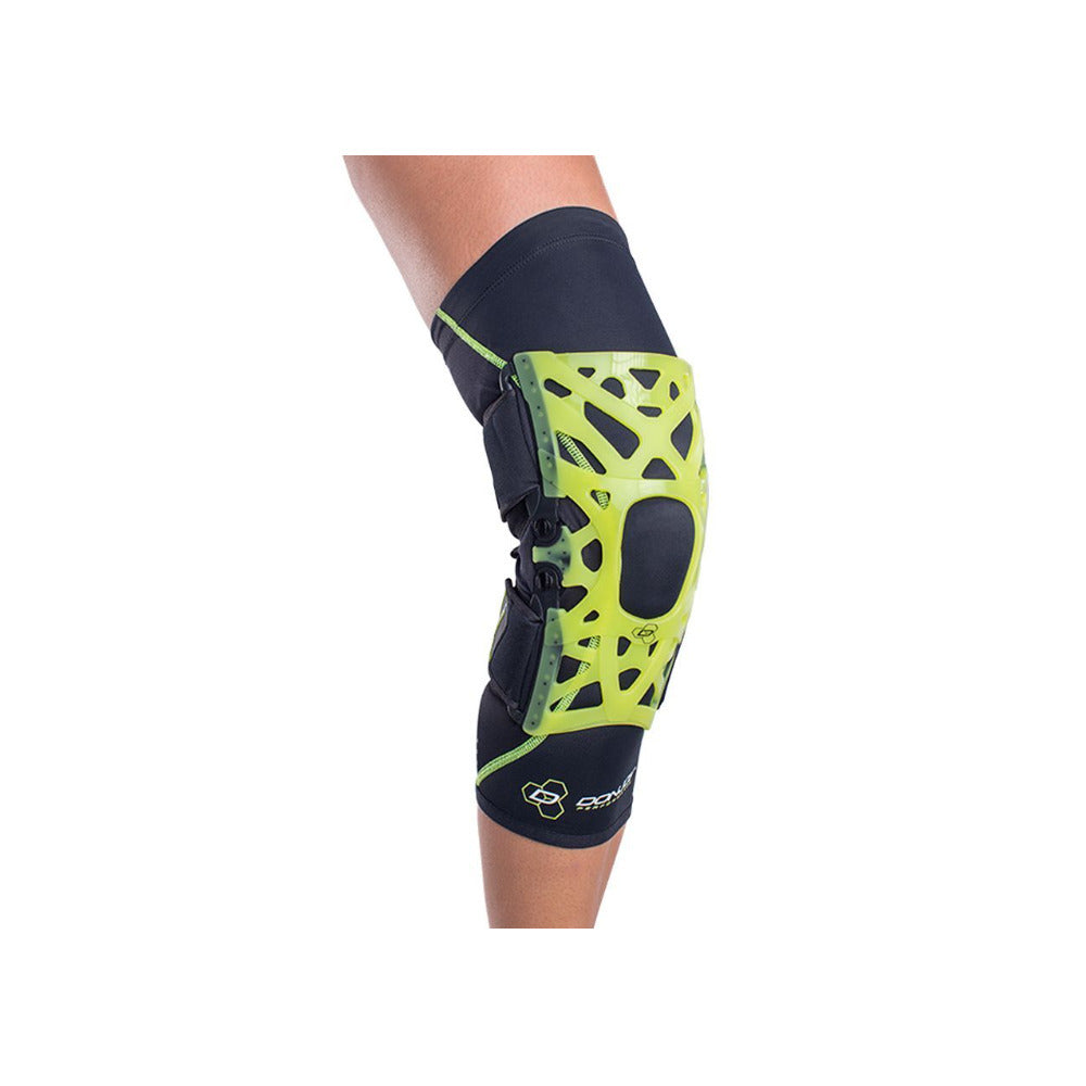 DonJoy Performance Webtech Knee Brace (Slime Green) with Dual-Axis Hinges Large