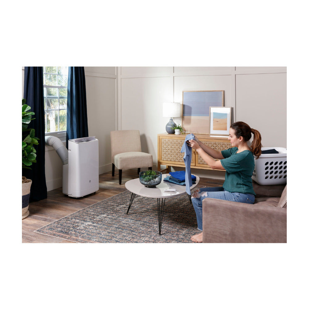 GE 3-in-1 Portable Air Conditioner and Heater 14,000 BTU (White)