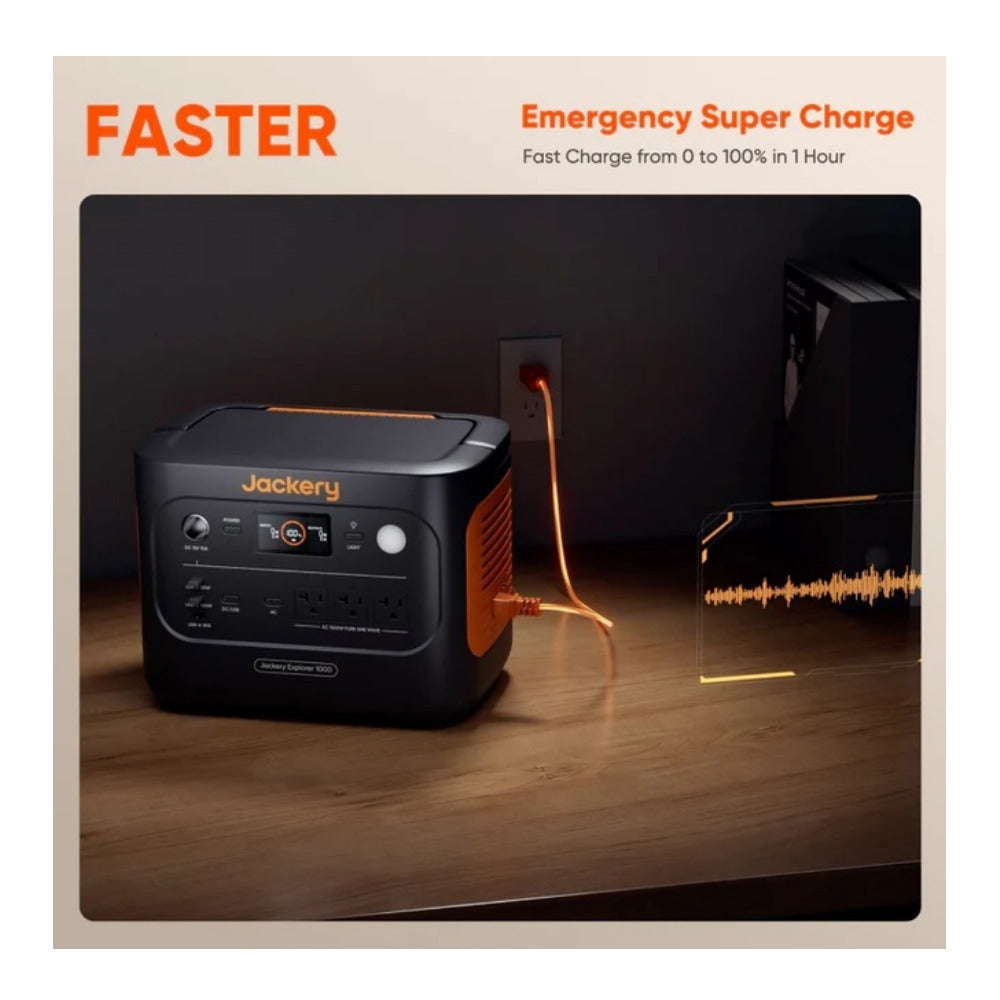 Jackery Explorer 1000 v2 Portable Power Station - 1070Wh with Smart App Control
