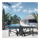 KETTLER Outdoor 15 Table Tennis Table with Cover and 4-Player Accessory Bundle
