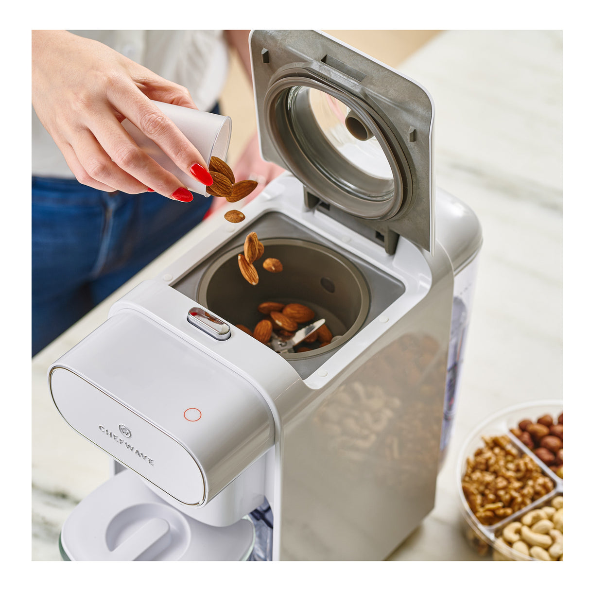 ChefWave Milkmade Non-Dairy Milk Maker with Auto-Clean & Nut Platter