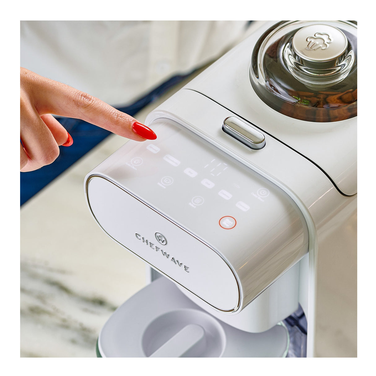 ChefWave Milkmade Non-Dairy Milk Maker with Auto-Clean & Nut Platter