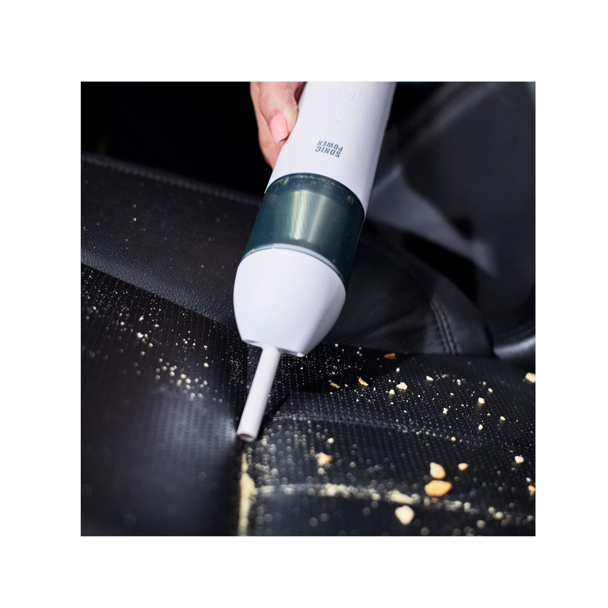 SonicPower Rechargeable Car Vacuum with 3 Mixed Use Attachments Included