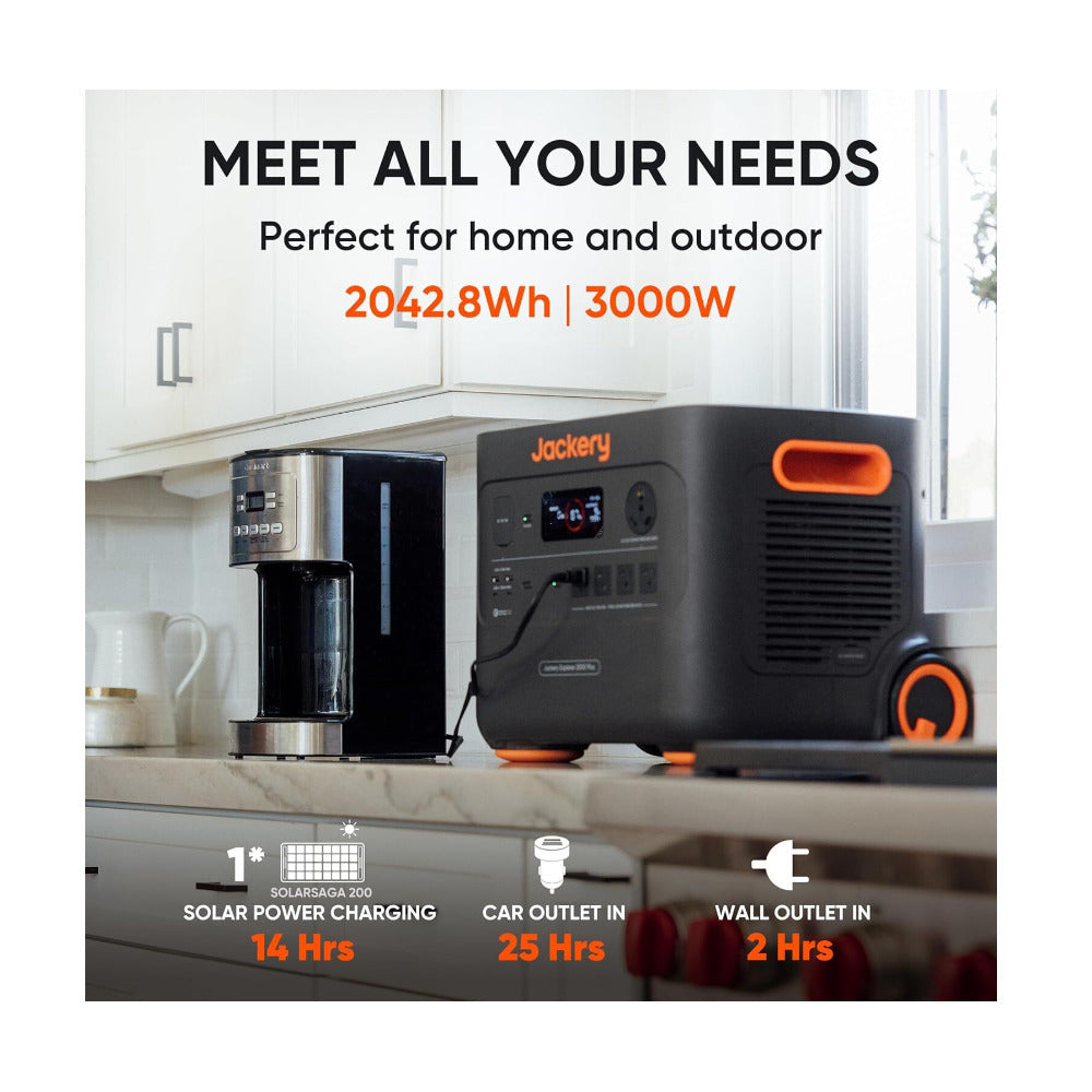 Jackery Solar Generator 2000 Plus with SolarSaga 500 X