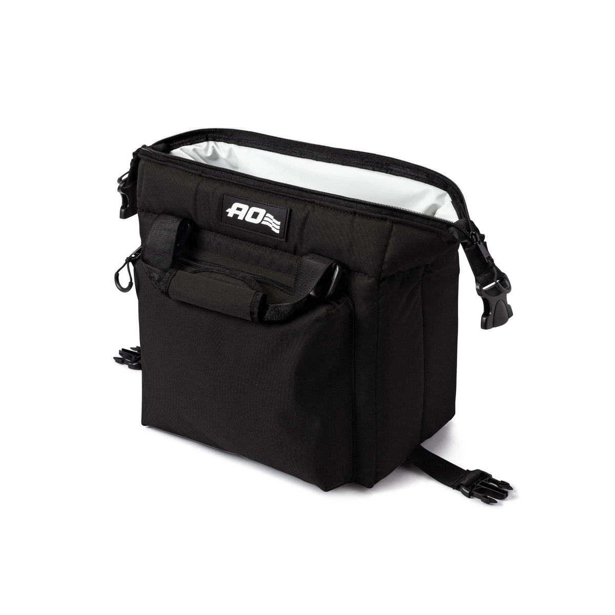 AO Coolers Deluxe Canvas Cooler Bag with Removable Shoulder Strap (Black)