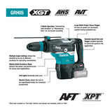 Makita GRH05M1 40V max XGT Brushless 1-9/16-inch AVT Rotary Hammer Kit