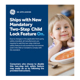 GE Appliances 0.9 Cu. Ft. 900W Countertop Microwave Oven (White)