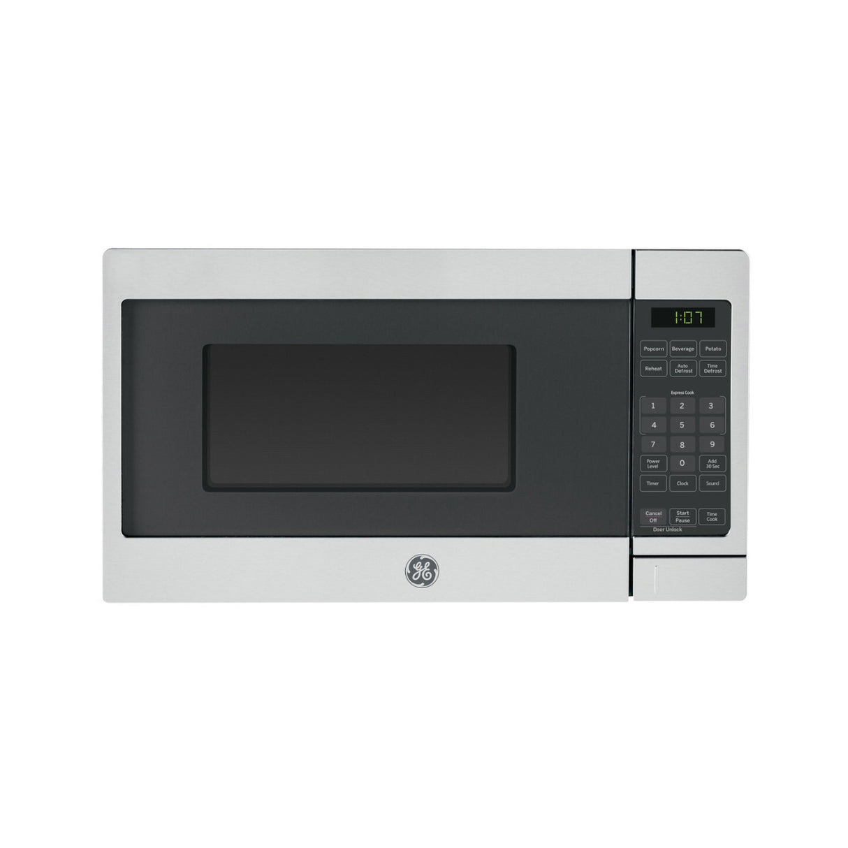 GE Appliances 0.7 Cu. Ft. Spacemaker Countertop Microwave Oven (Stainless Steel)