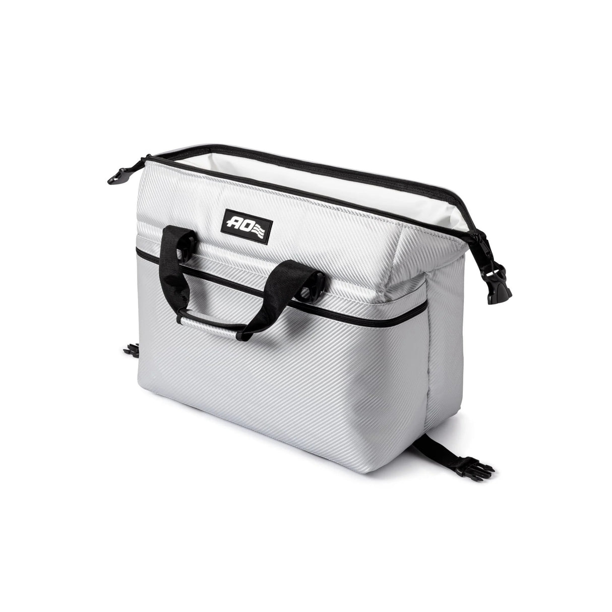 AO Coolers Carbon Series Soft Cooler  Leak-Proof and Durable (Silver)
