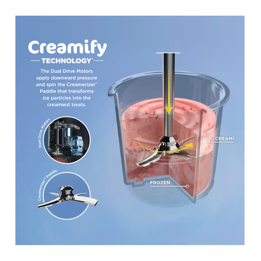 Ninja CREAMi Ice Cream Maker 7 Preset Programs (White)