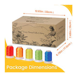 New Brothread Mega Kit 150 Colors Embroidery Machine Thread 40WT 500M/550YD