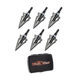 Wasp SharpShooter 100-Grain Fixed-Blade Broadhead Arrow (6-Pack) with Case