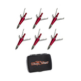 Wasp Jak-X 100-Grain Mechanical Broadhead Crossbow Arrow (6-Pack) with Case