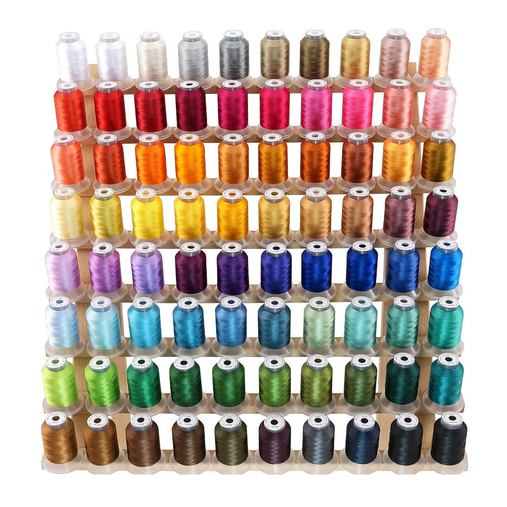 New Brothread 80 Spools Polyester Embroidery Machine Thread Kit 500M (550Y)