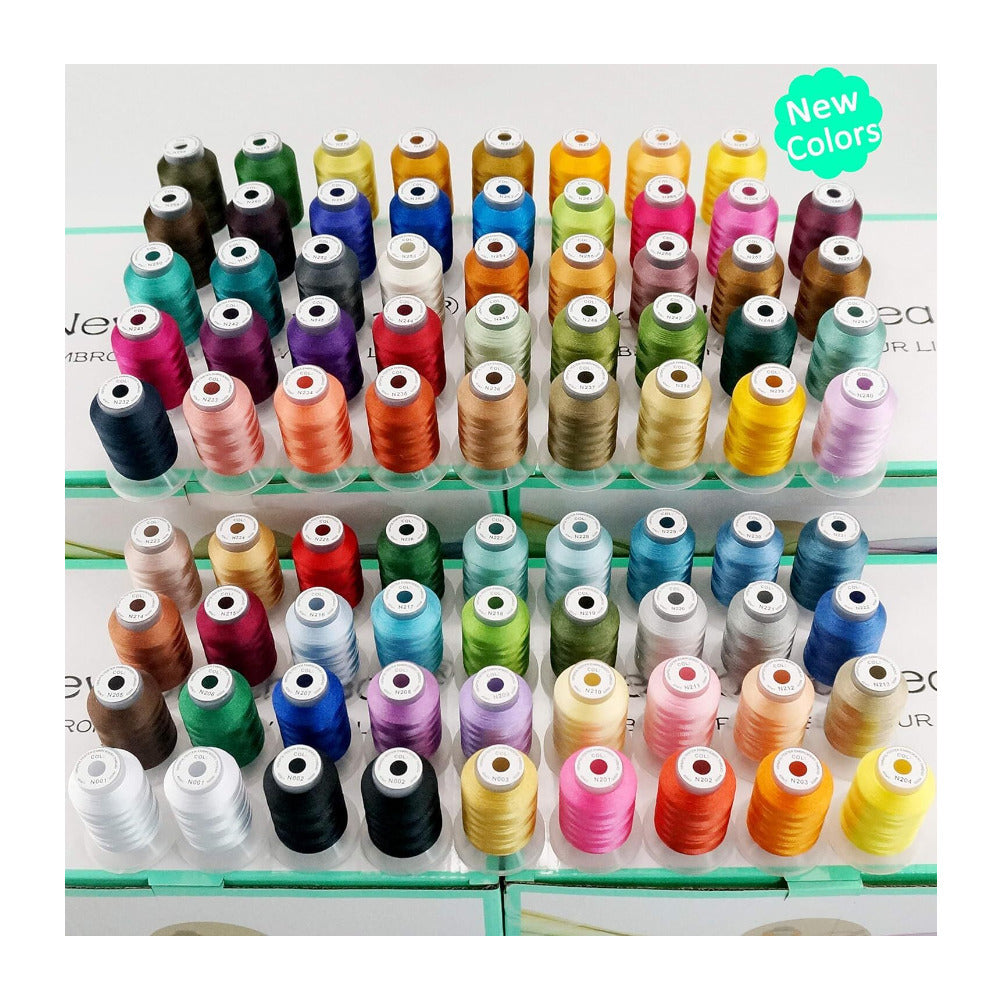 New Brothread 80 Spools Polyester Embroidery Machine Thread Kit 500M (550Y)