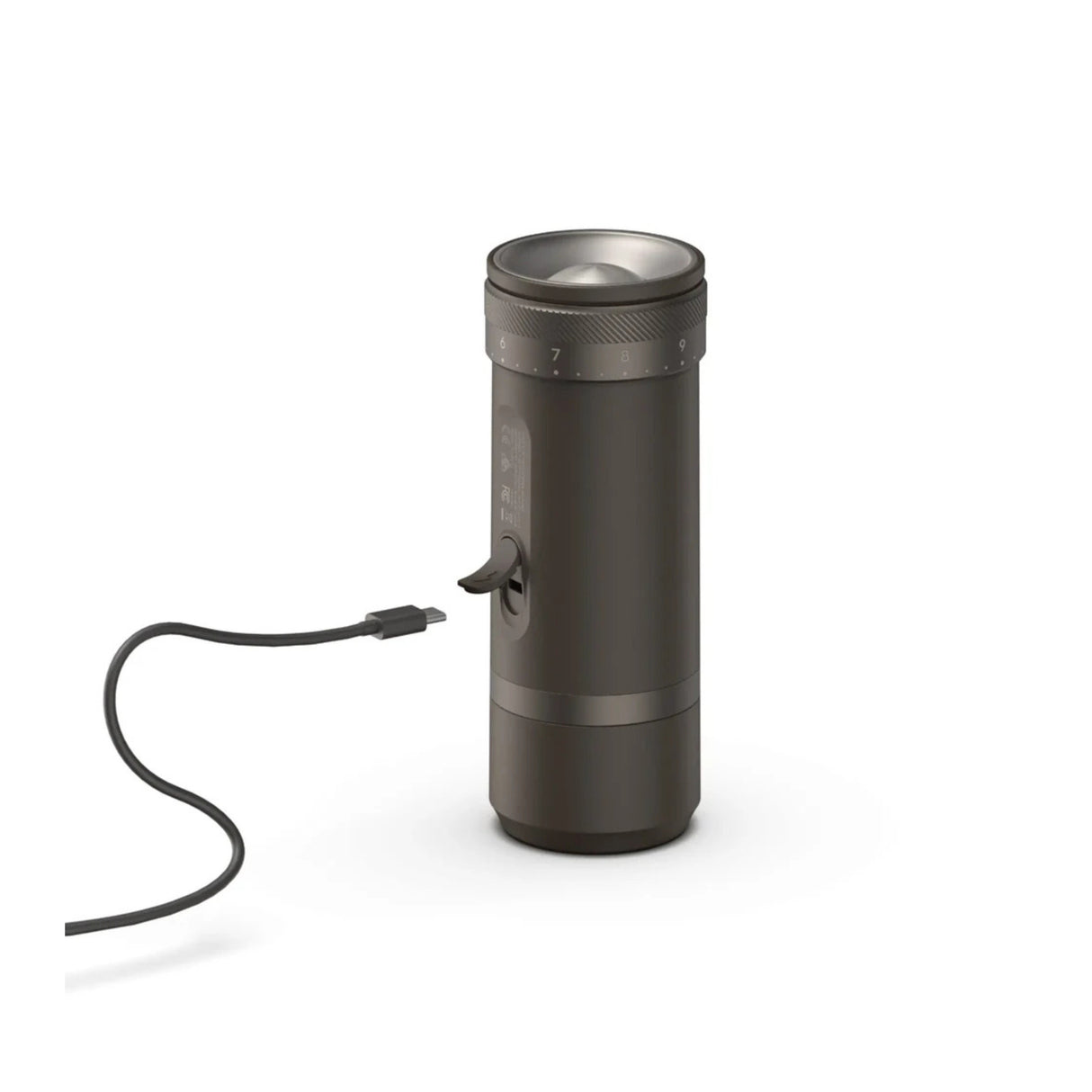 OutIn Fino Portable Electric Coffee Grinder with 28 Grind Sizes (Tundra Brown)