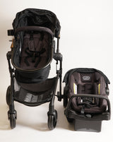 Evenflo Pivot Modular Travel System with LiteMax Infant Car Seat (Casual Gray) (Used)