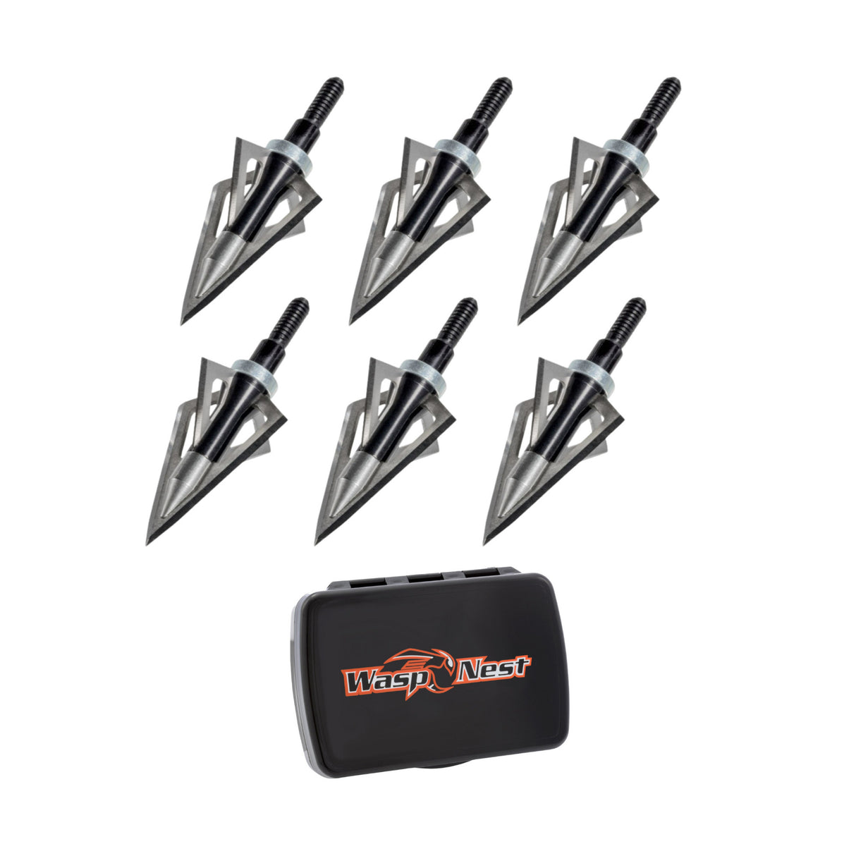 Wasp SharpShooter Traditional 150-Grain Broadhead Arrow (6-Pack) with Case