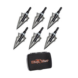 Wasp SharpShooter Traditional 150-Grain Broadhead Arrow (6-Pack) with Case