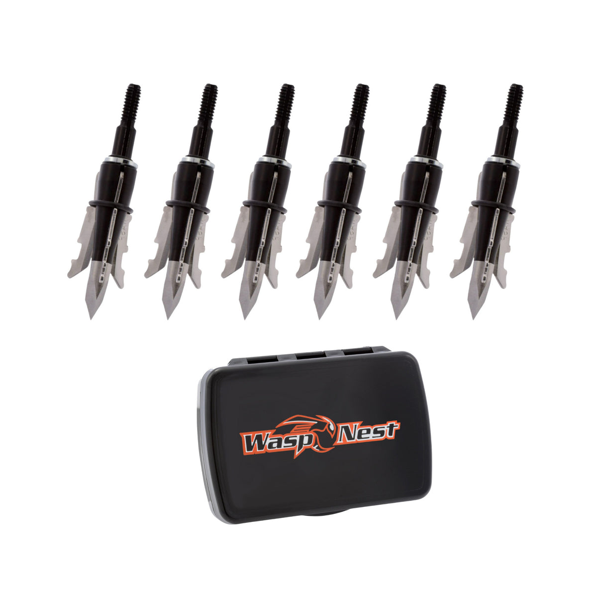 Wasp Jak-Hammer 125-Grain Broadhead Arrow (6-Pack) with Case Bundle