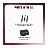 Wasp Jak-Hammer 125-Grain Broadhead Arrow (6-Pack) with Case Bundle