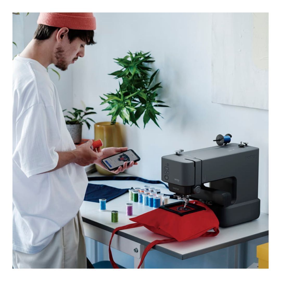 Brother Skitch Single-Needle Embroidery Machine and Embroidery Needles Bundle
