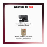 Brother Skitch Single-Needle Embroidery Machine and Embroidery Needles Bundle