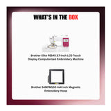 Brother Elite PE545 3.7-Inch Computerized Embroidery Machine Bundle