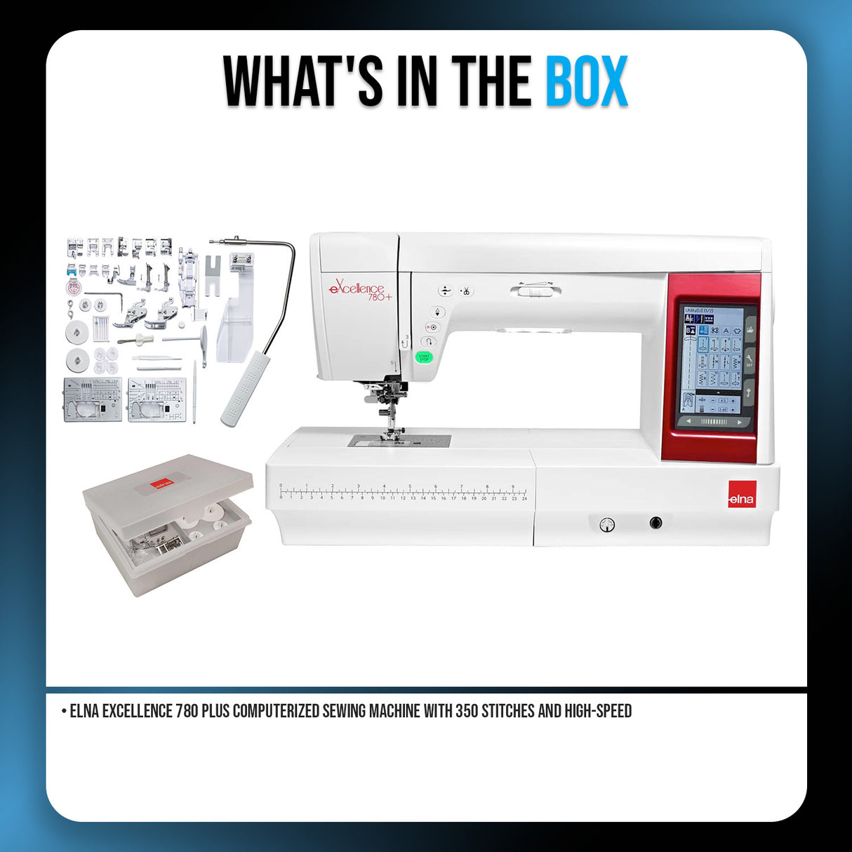 Elna eXcellence 780 Plus Computerized Sewing Machine (Refurbished)