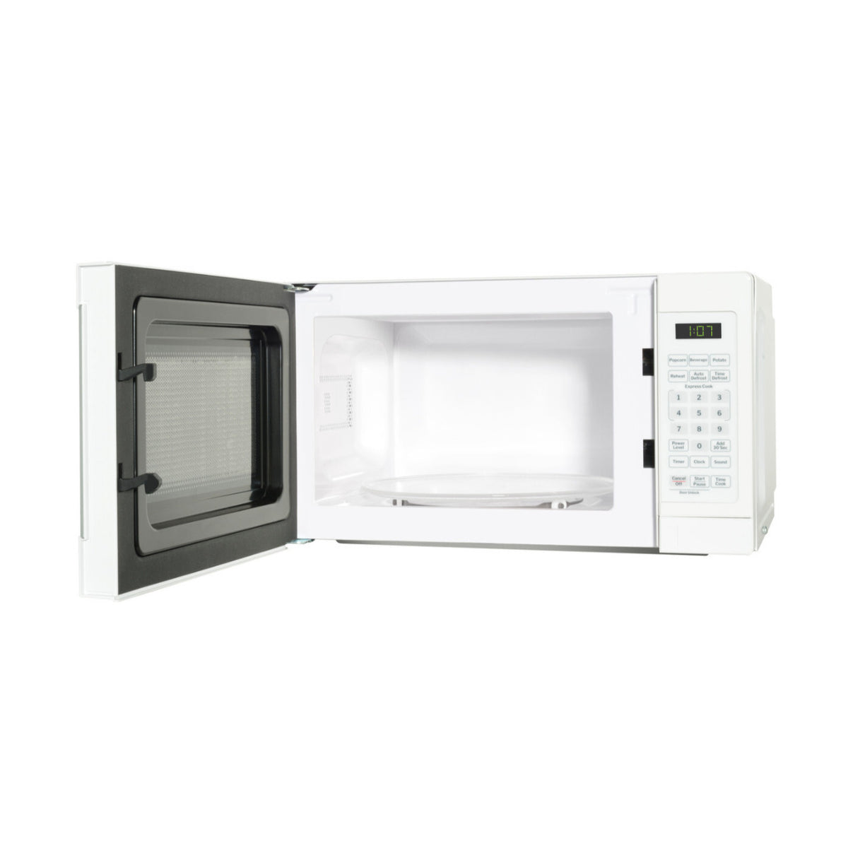 GE Appliances 0.7 Cu. Ft. Capacity Countertop Microwave Oven (White)