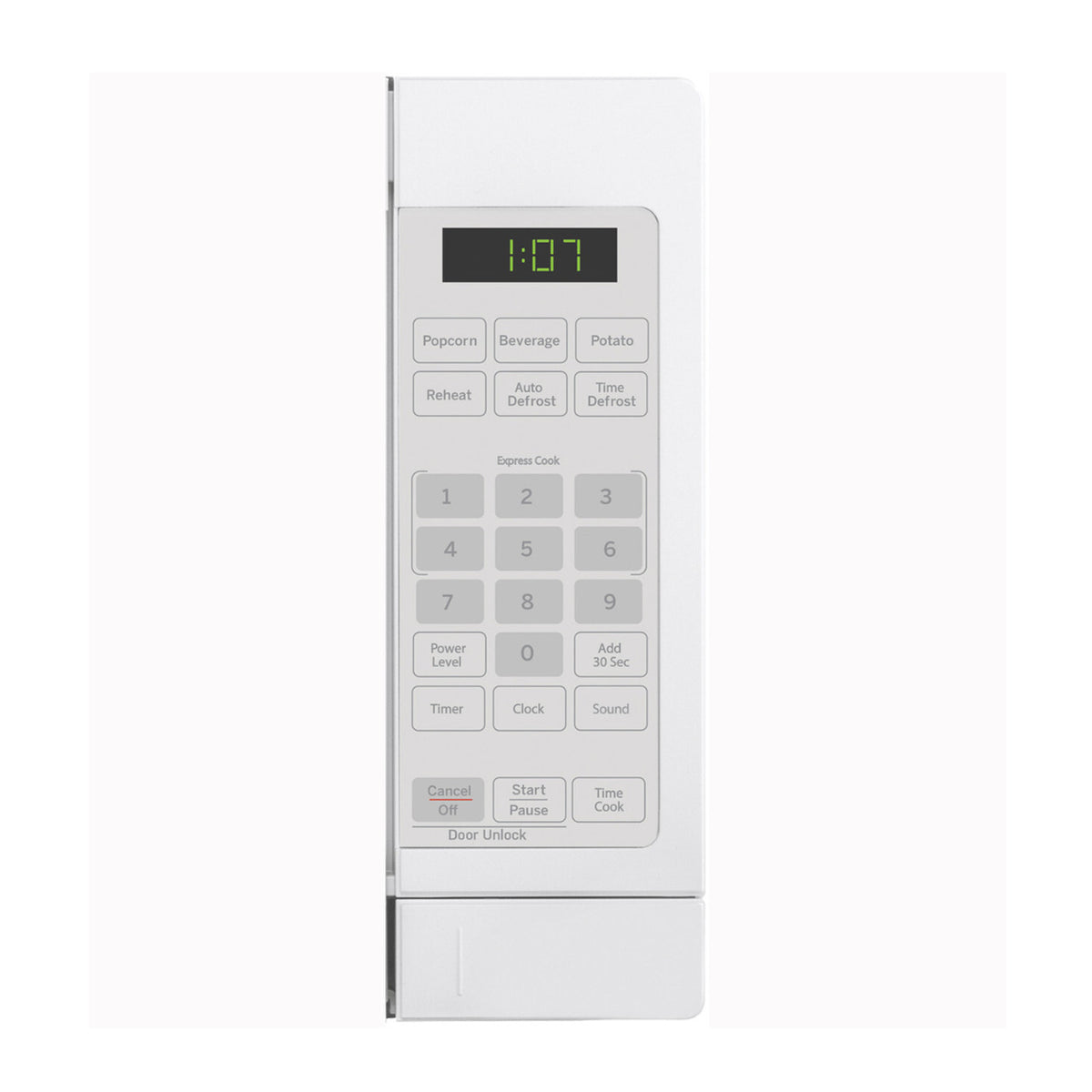 GE Appliances 0.7 Cu. Ft. Capacity Countertop Microwave Oven (White)
