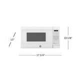 GE Appliances 0.7 Cu. Ft. Capacity Countertop Microwave Oven (White)