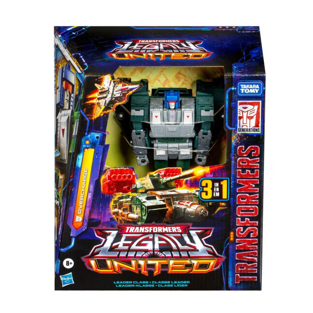Hasbro 7.5 Inch Transformers Legacy United Leader Class Overcharge Action Figure