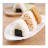 Onigiri 2 Pieces Rice Ball Mold Makers, Triangle Sushi Mold (Beige)