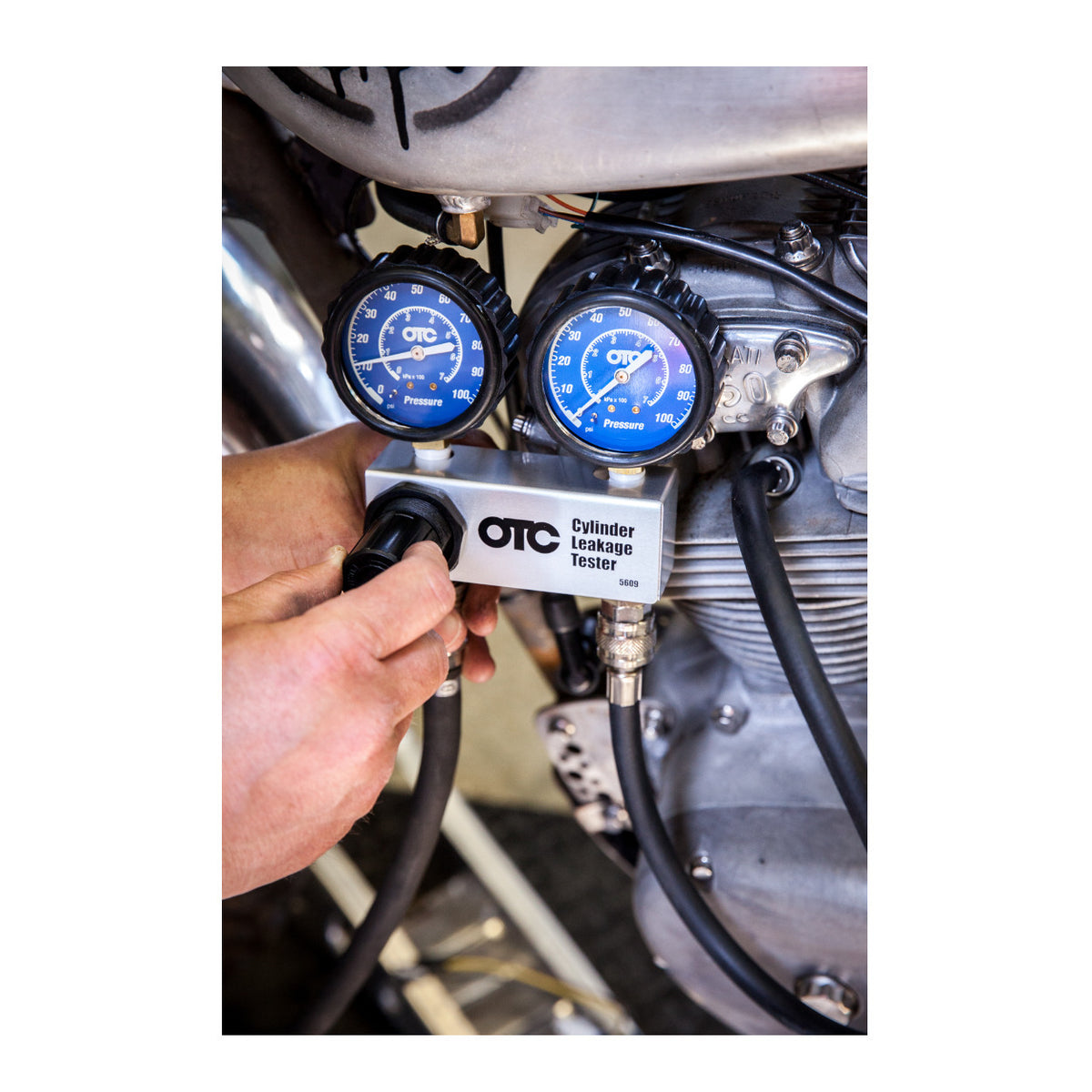 OTC 5609 Automotive Cylinder Leakage Tester Kit (Black)
