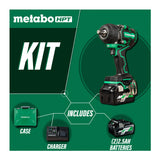 Metabo HPT 36V MultiVolt Cordless 1/2-Inch Mid-Torque Impact Wrench Kit