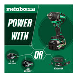 Metabo HPT 36V MultiVolt Cordless 1/2-Inch Mid-Torque Impact Wrench Kit