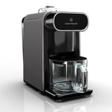 ChefWave Milkmade Non-Dairy Milk Maker (Silver/Black) with Glass Carafes