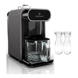 ChefWave Milkmade Non-Dairy Milk Maker (Silver/Black) with Glass Carafes