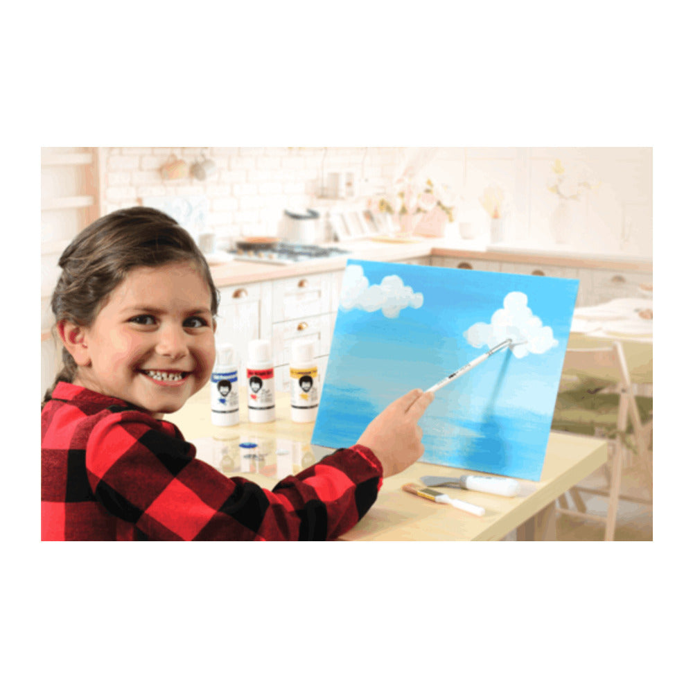 Bob Ross for Kids: Happy Lessons in a Box All-in-One Paint Along Kit