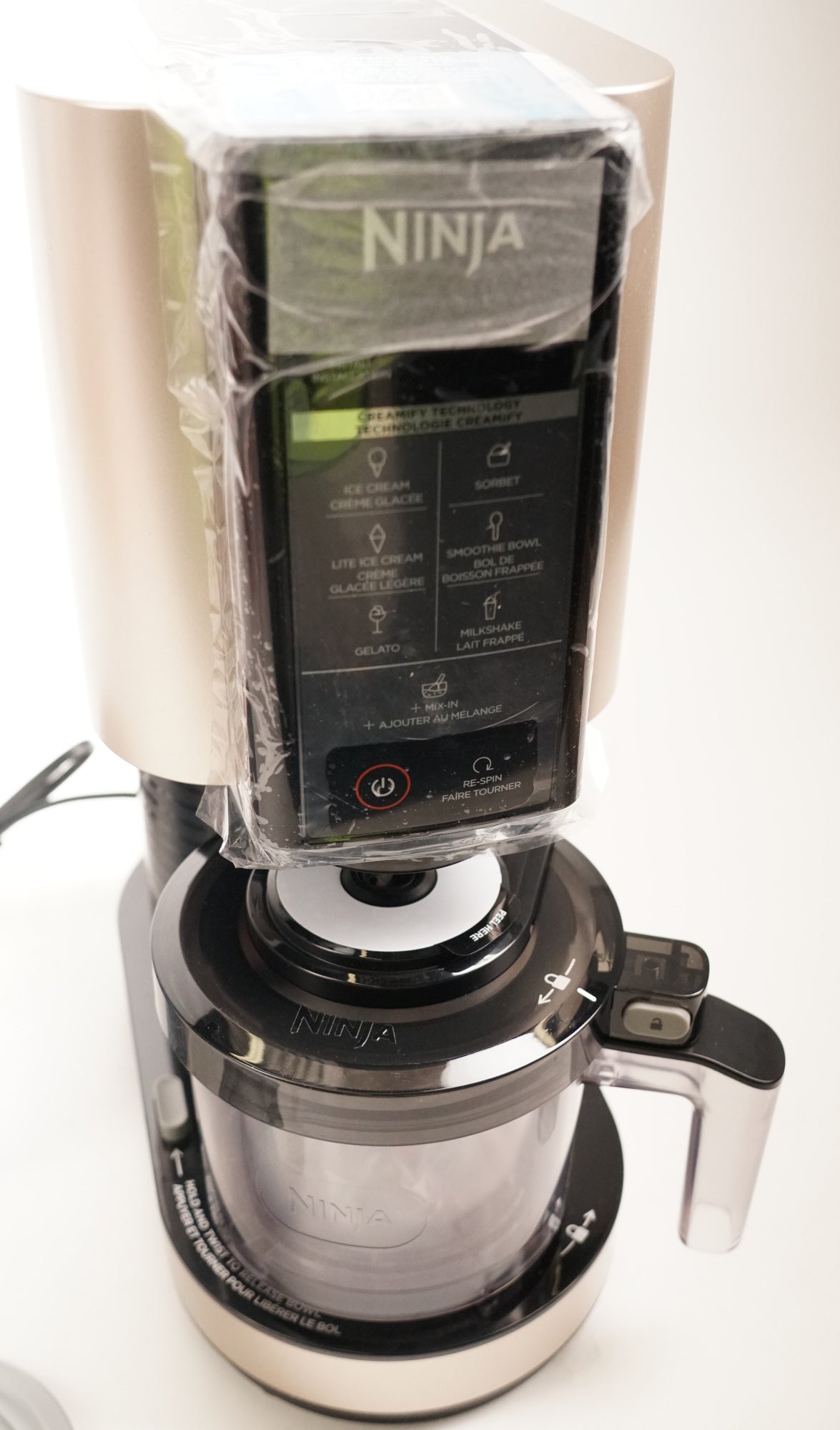 Ninja NC301 CREAMi Ice Cream Maker with 7 One-Touch Programs (Rose Gold) (Used)