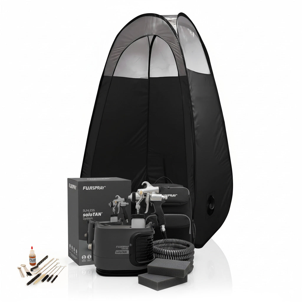 Fuji Spray 6175 Sunless soloTAN Spray Tan System with T-PRO Applicator Bundle