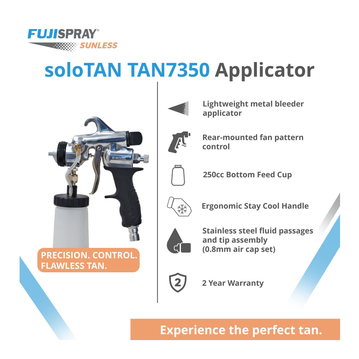 Fuji Spray 2175 soloTAN Spray Tan System with TAN7350 Applicator & Portable Accessory Bundle
