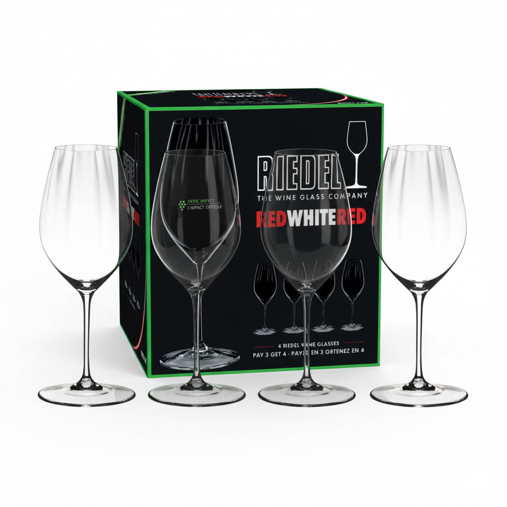 Riedel Performance  Pay 3 Get 4 Value Set Red or White Wine Crystal Glasses