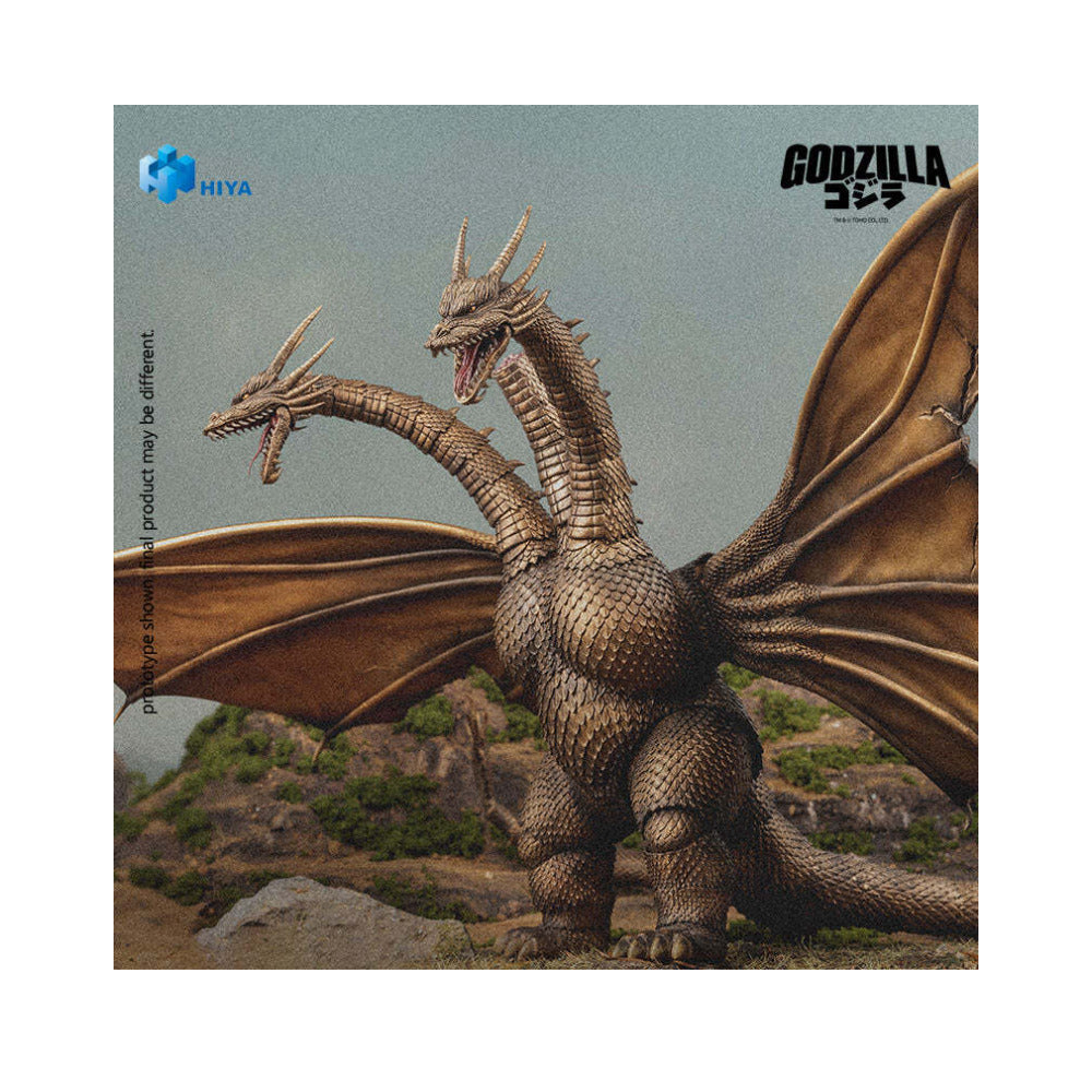 Hiya Toys EXQ Basic: King Ghidorah Battle Damaged Version 13-Inch Action Figure