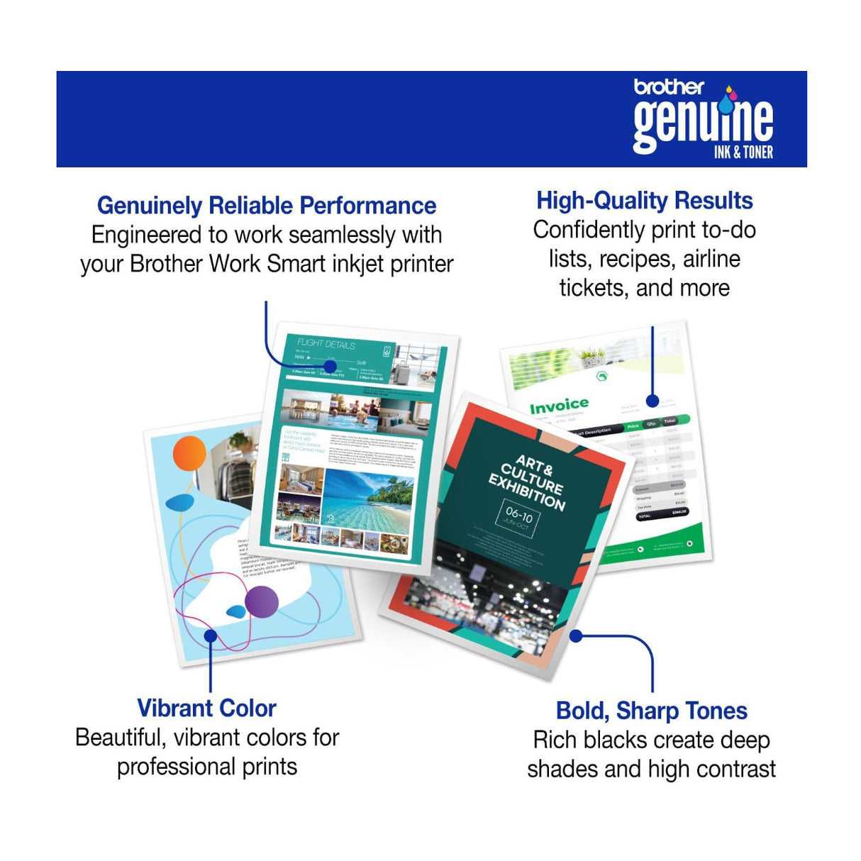 Brother Genuine (4-Pack) Standard Yield Ink Cartridges